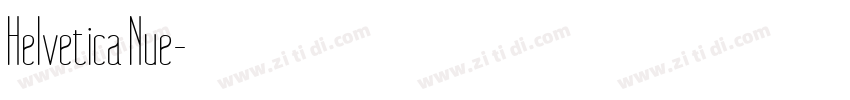Helvetica Nue字体转换